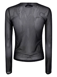 JEAN PAUL GAULTIER - Black Semi-Sheer Top