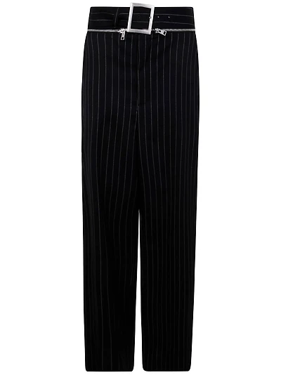 JEAN PAUL GAULTIER - Black Striped Trousers