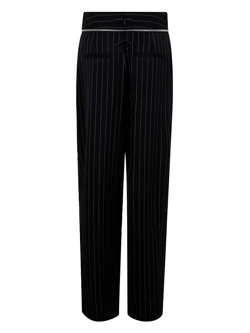 JEAN PAUL GAULTIER - Black Striped Trousers