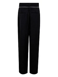 JEAN PAUL GAULTIER - Black Striped Trousers