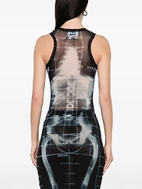 JEAN PAUL GAULTIER - Navy Blue X-Ray Bodysuit
