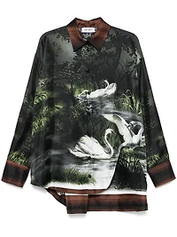 THE ATTICO - Printed Silk Shirt