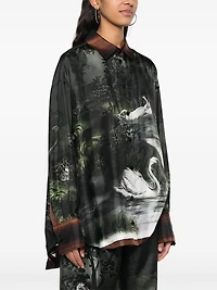 THE ATTICO - Printed Silk Shirt