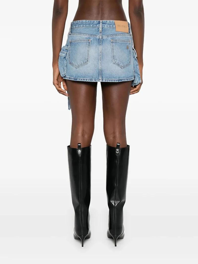 THE ATTICO - Denim Faye Mini Skirt