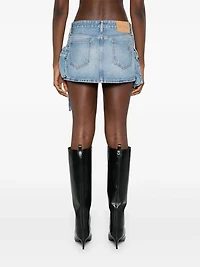 THE ATTICO - Denim Faye Mini Skirt