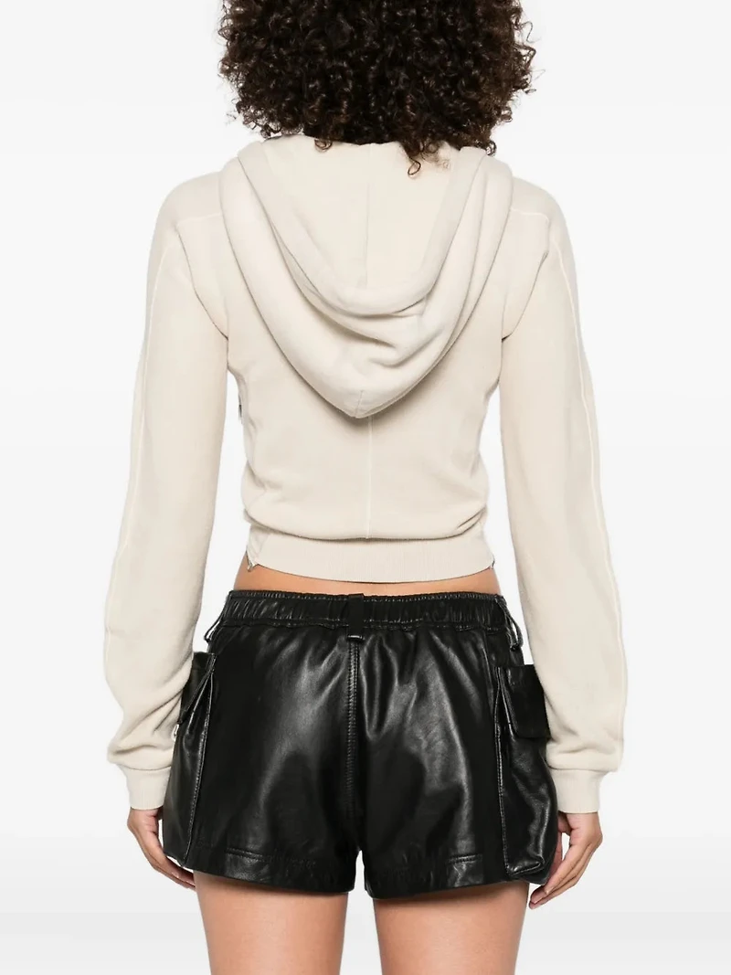 R13 - Cropped Zip-Up Hoodie