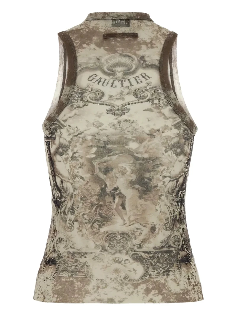 JEAN PAUL GAULTIER - Printed Sleeveless Top