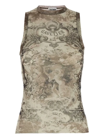 JEAN PAUL GAULTIER - Printed Sleeveless Top