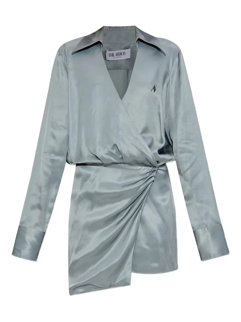 THE ATTICO - Wrap-Front Mini Dress