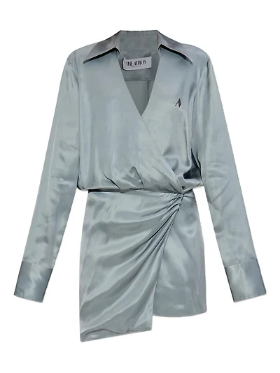 THE ATTICO - Wrap-Front Mini Dress