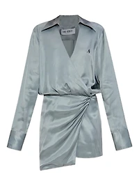 THE ATTICO - Wrap-Front Mini Dress
