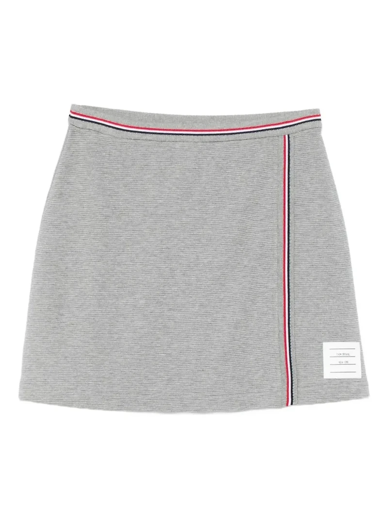 THOM BROWNE - Ribbed-Panelled Skirt
