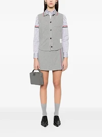 THOM BROWNE - Ribbed-Panelled Skirt