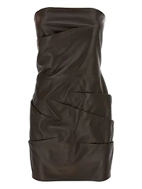 THE ATTICO - Brown Mini Dress