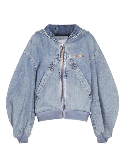 THE ATTICO - Hooded Denim Bomber
