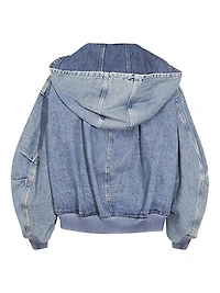THE ATTICO - Hooded Denim Bomber
