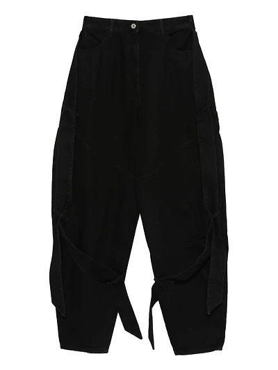 THE ATTICO - Tie-detail Jeans in Black