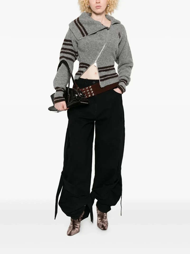 THE ATTICO - Tie-detail Jeans in Black