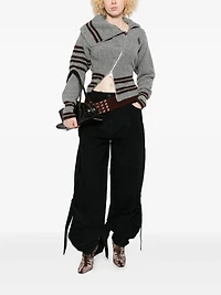 THE ATTICO - Tie-detail Jeans in Black