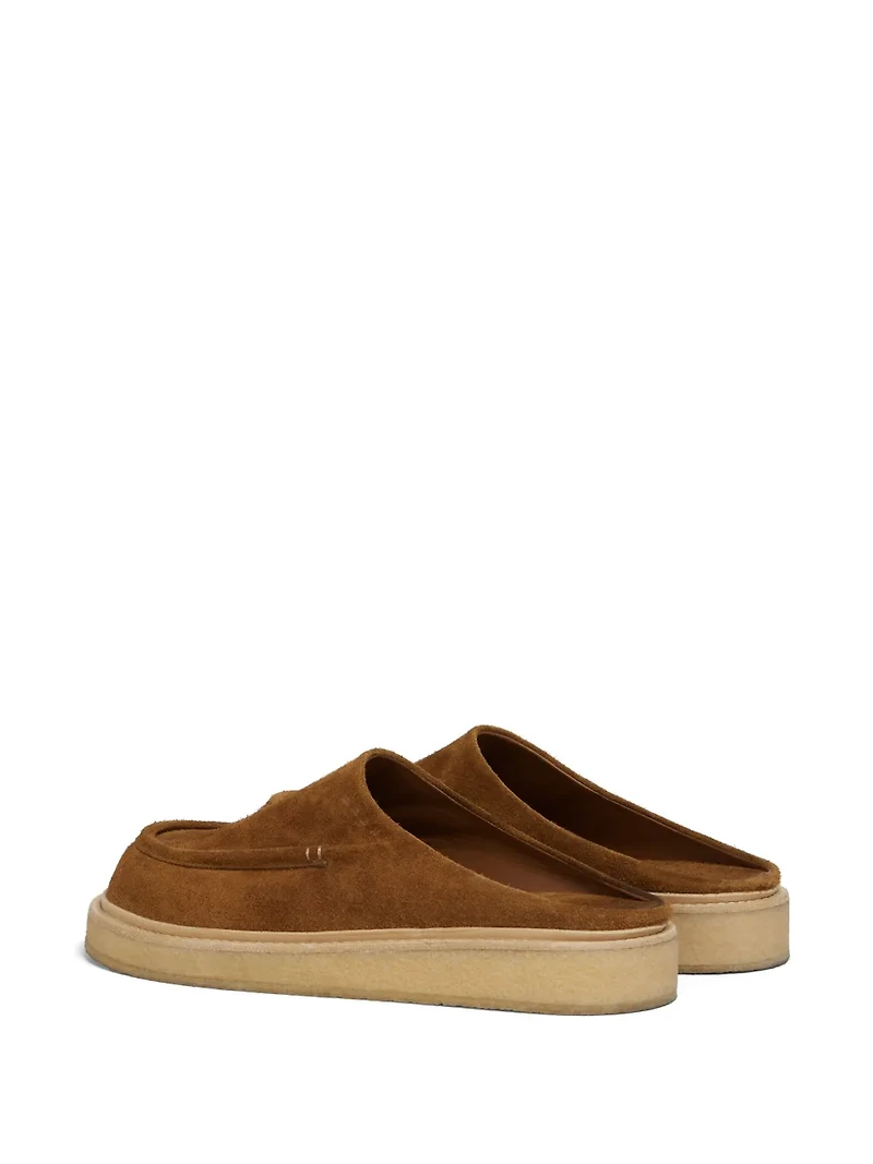 MARNI - Suede Sabot Clog in Brown