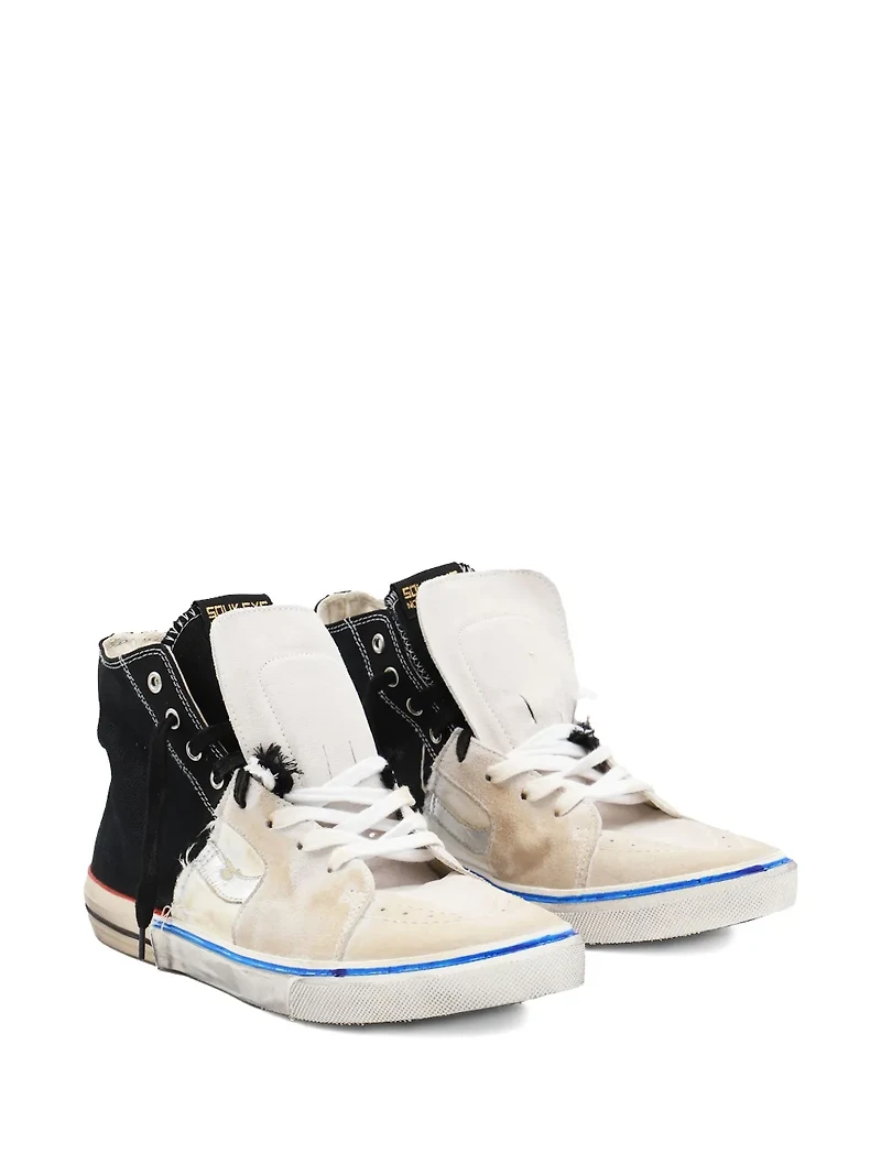 PAUL EASTERLIN SOUK EYE - Caly Star Hi Sneakers Black/White