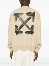 OFF WHITE - Spray Arrow Sweatshirt in Beige
