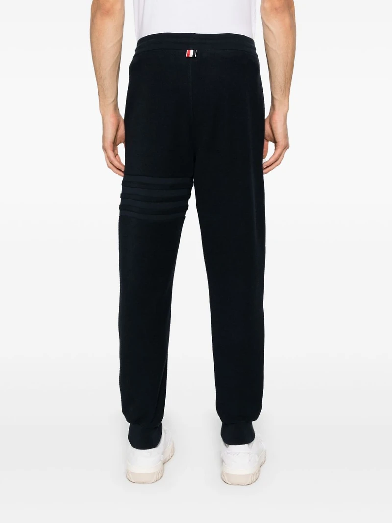 THOM BROWNE - 4 Bar Reverse Loopback Track Pants in Navy