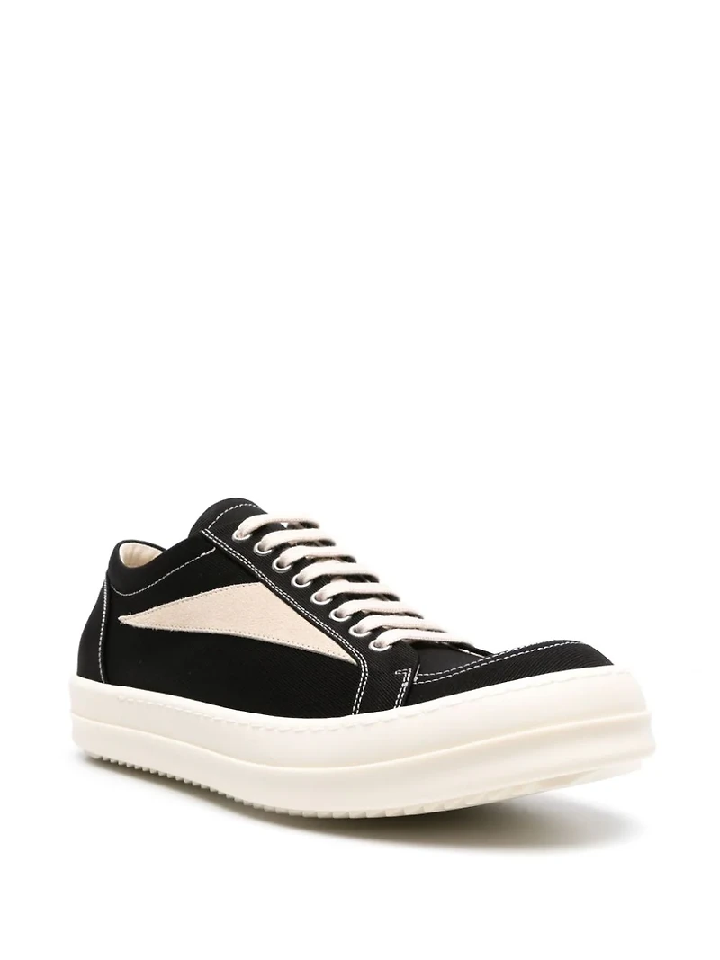 RICK OWENS DRKSHDW - Low Vintage Sneakers in Black/Milk