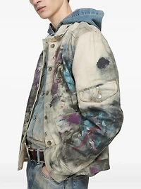 ACNE STUDIOS - Paint Splatter Print Denim Jacket