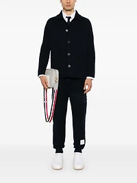 THOM BROWNE - 4 Bar Reverse Loopback Track Pants in Navy