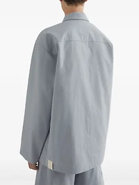 JIL SANDER - Cotton Overshirt in Grey