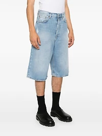 ACNE STUDIOS -Straight Leg Denim Shorts in Blue