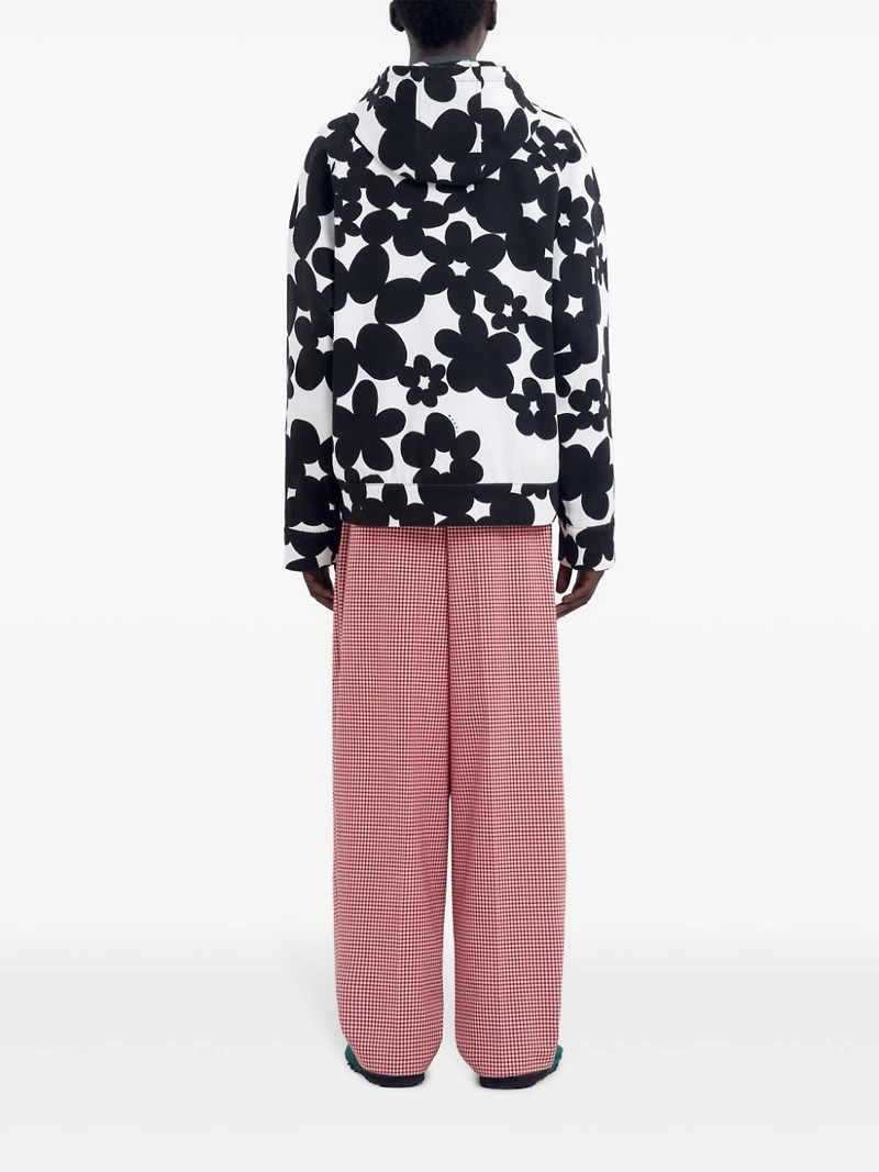 Marni - Floral Print Cotton Hooded Jacket