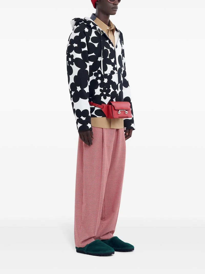 Marni - Floral Print Cotton Hooded Jacket