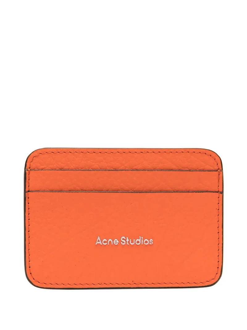 ACNE STUDIOS - Leather Cardholder in Orange