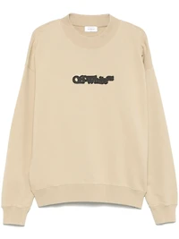 OFF WHITE - Spray Arrow Sweatshirt in Beige