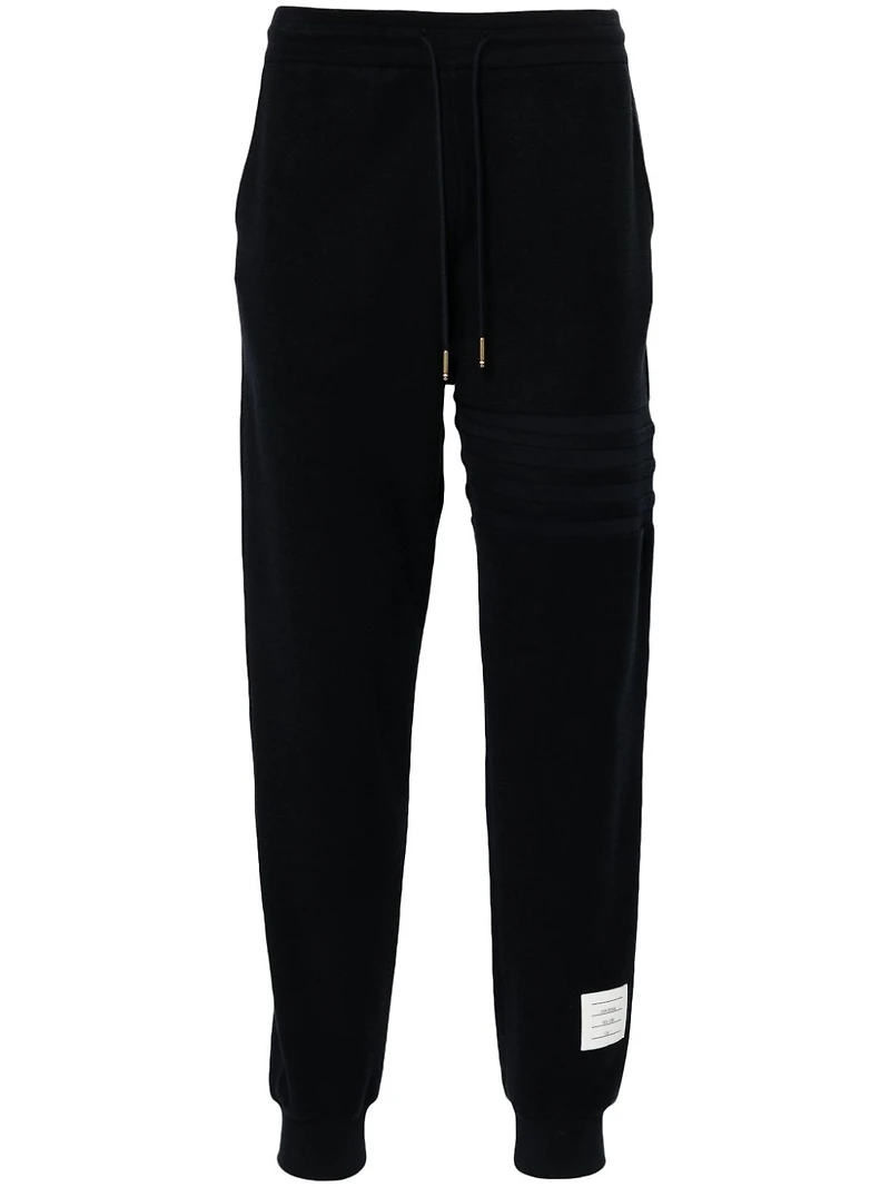 THOM BROWNE - 4 Bar Reverse Loopback Track Pants in Navy