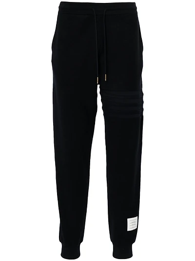 THOM BROWNE - 4 Bar Reverse Loopback Track Pants in Navy