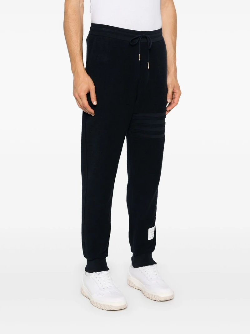 THOM BROWNE - 4 Bar Reverse Loopback Track Pants in Navy