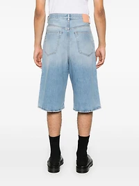 ACNE STUDIOS -Straight Leg Denim Shorts in Blue