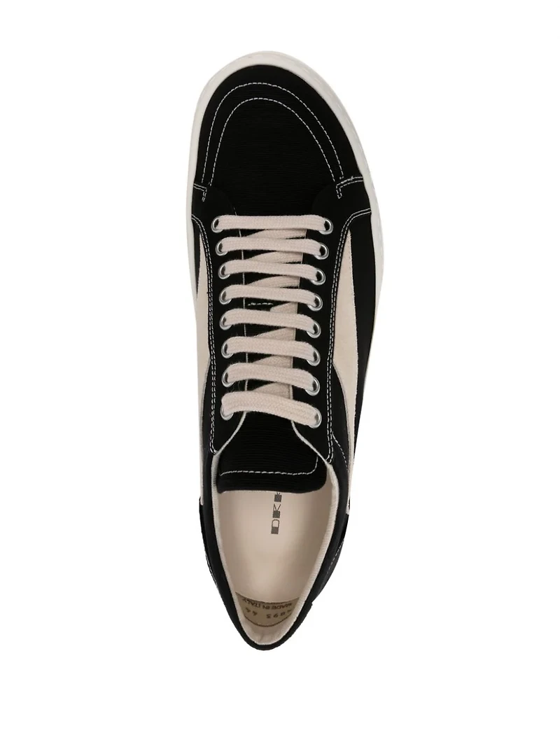RICK OWENS DRKSHDW - Low Vintage Sneakers in Black/Milk