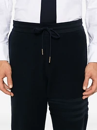 THOM BROWNE - 4 Bar Reverse Loopback Track Pants in Navy