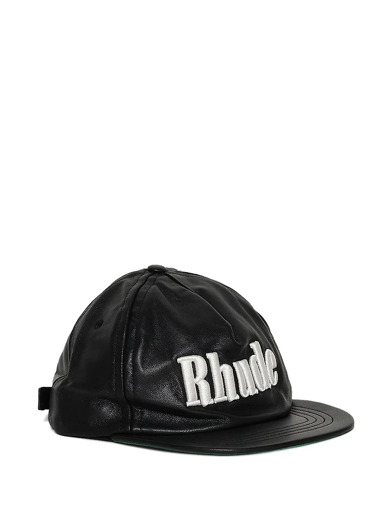 RHUDE - Leather Logo Baseball Hat
