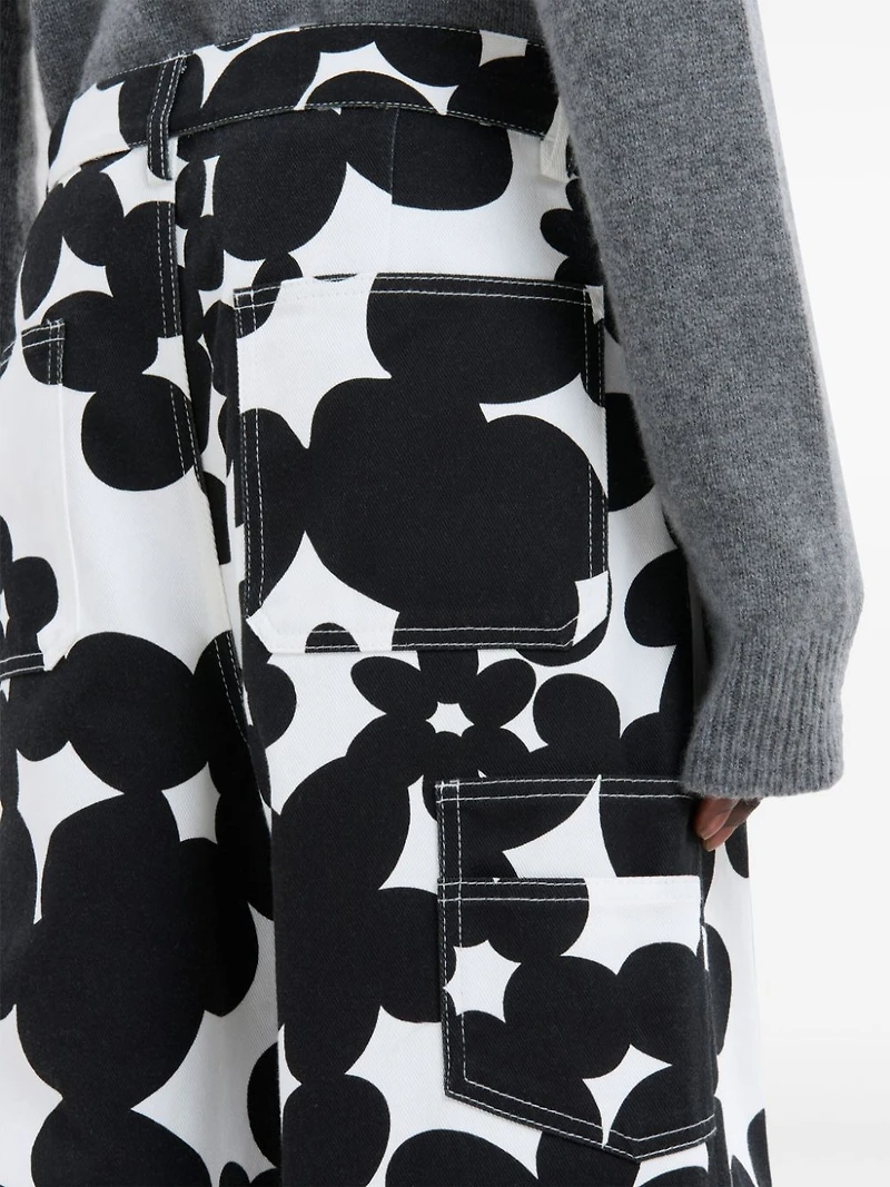 MARNI - Floral Print Gabardine Pant