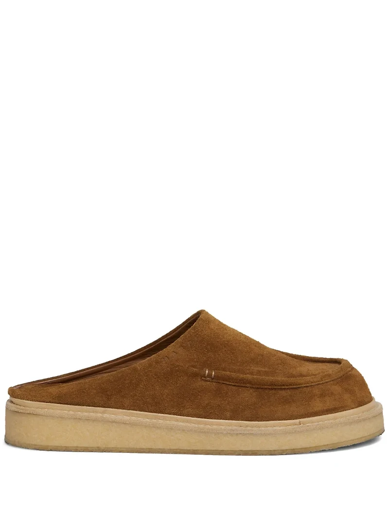 MARNI - Suede Sabot Clog in Brown