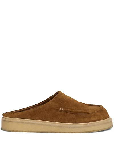 MARNI - Suede Sabot Clog in Brown