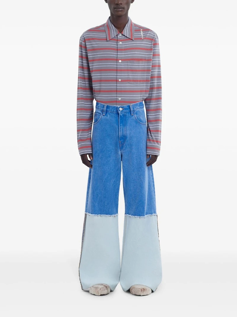 MARNI - Turn Up Hem Blue Jeans