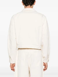 LEMAIRE - Cropped Denim Jacket in Off White