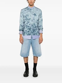 ACNE STUDIOS -Straight Leg Denim Shorts in Blue