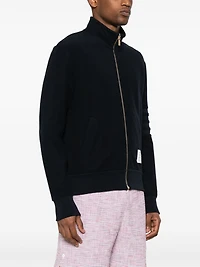 THOM BROWNE - 4 Bar Reverse Loopback Zip Jacket in Navy